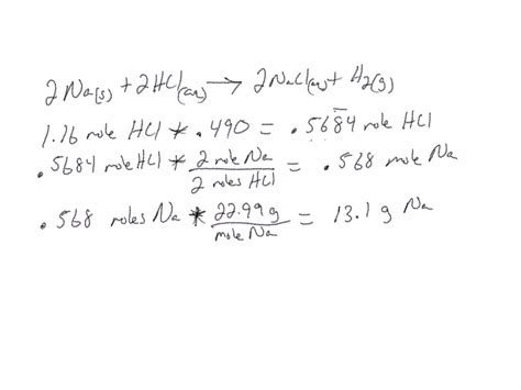 Solved 2 Nas 2 Hclaq → 2 Naclaq H2g If The Aqueous