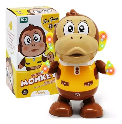 Macaco Brinquedo Infantil Som Luz Movimentos Interativo MercadoLivre