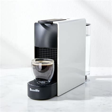 Nespresso By Breville Essenza Mini White Espresso Maker Crate And Barrel