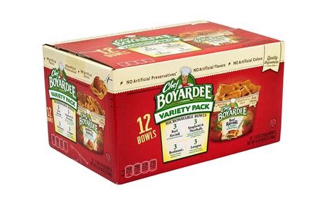 Chef Boyardee Microwavable Bowls Variety Pack 75 Oz 12 Ct