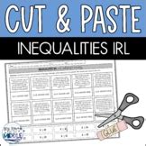 Inequalities In Real Life Word Teaching Resources Tpt