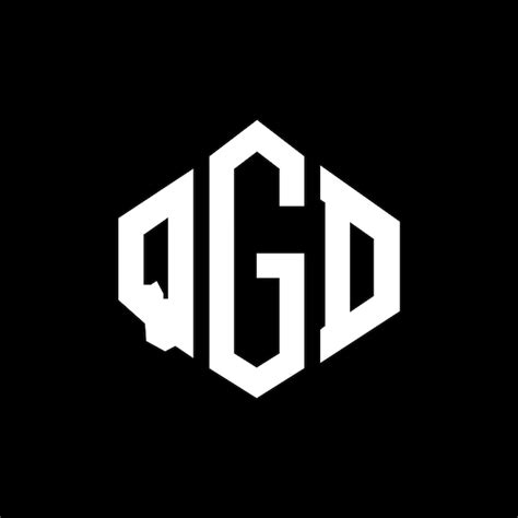 Le Logo Qgd En Forme De Lettre Avec Forme De Polygone De Polygon Et De