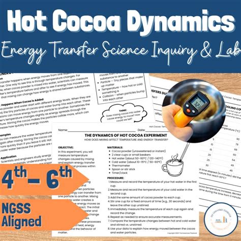 Heat Energy Transfer Hot Cocoa Inquiry Science Lab NGSS Grades 4 6