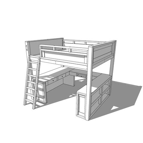 Ultimate Diy Loft Bed Plan With Pdf Download Step By Step Guide To Creating Your Dream Space