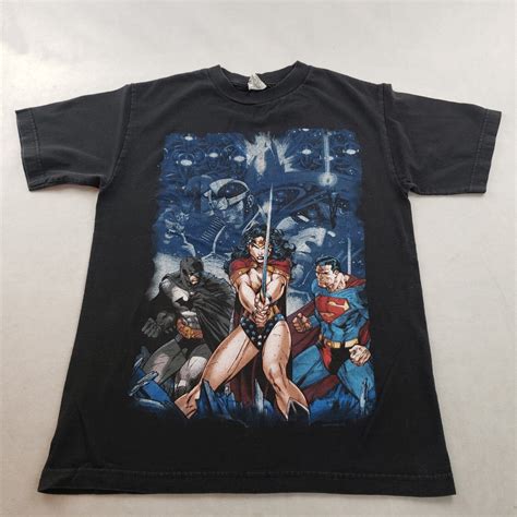 Vintage Y2k Dc Comics Wonder Woman Superman Batman T Gem