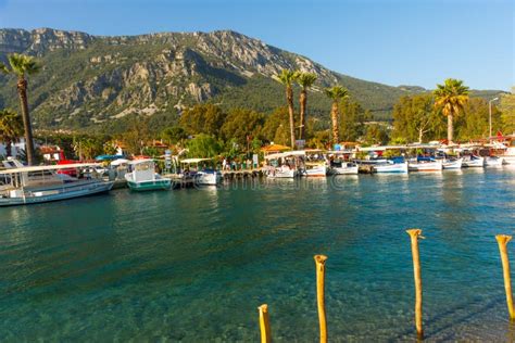 Akyaka Mugla Turkey Sightseeing Boats For Tourists On The Azmak