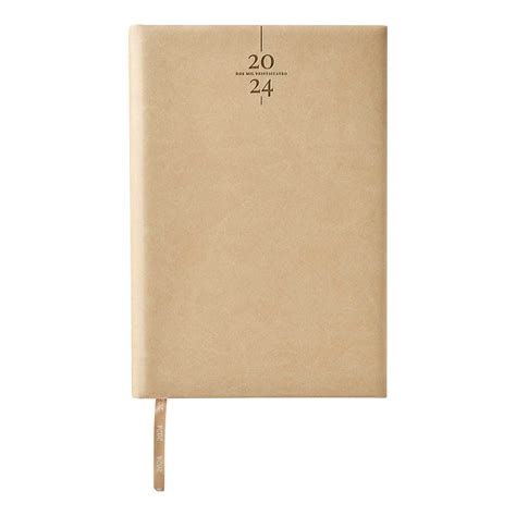 AGENDA DIARIA CLASICA 2024 BEIGE Mayoreo De Agendas Personalizadas Zegno