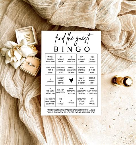 Find The Guest Bingo Bridal Shower Games Find The Guest Bingo Bridal Shower Game Printable