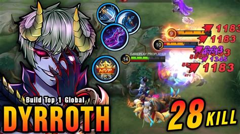 28 Kills Attack Speed And Critical Build Dyrroth Offlane Monster