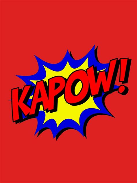 Vintage Comic Book Kapow Onomatopoeia T Shirt By Pdgraphics Redbubble