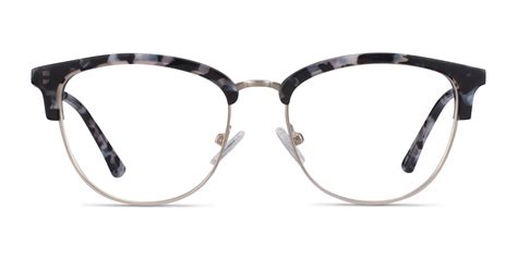 Sophisticated Cat Eye Ivory Tortoise And Silver Glasses For Women Eyebuydirect