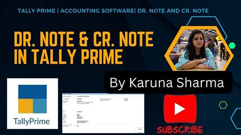 Debit Note And Credit Note In Tally Prime Dr Note And Cr Note