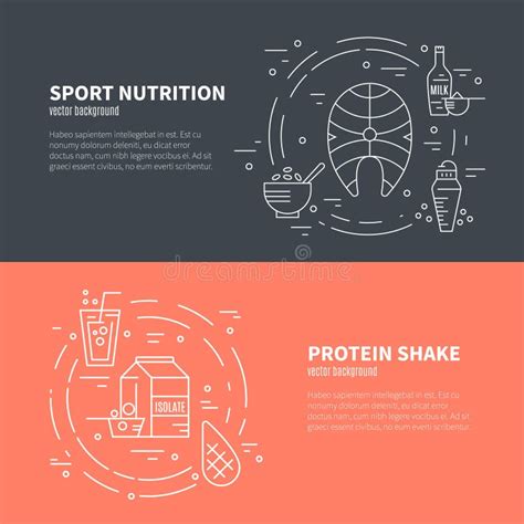 Sport Nutrition Icon In Flat Style Detailed Healthy Food And Fitness