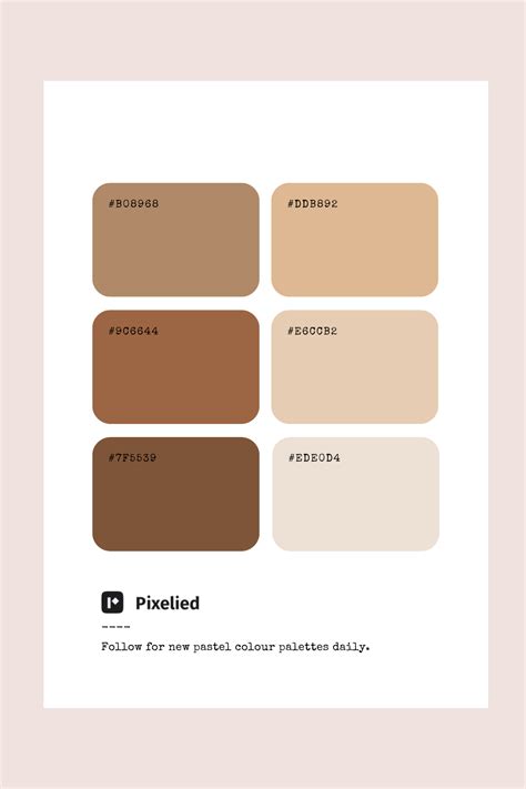 Brown Pastel Color Palette Color Scheme Generator In 2024 Beige