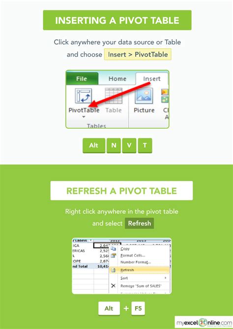 Solution Pivot Table Cheat Sheet New Studypool