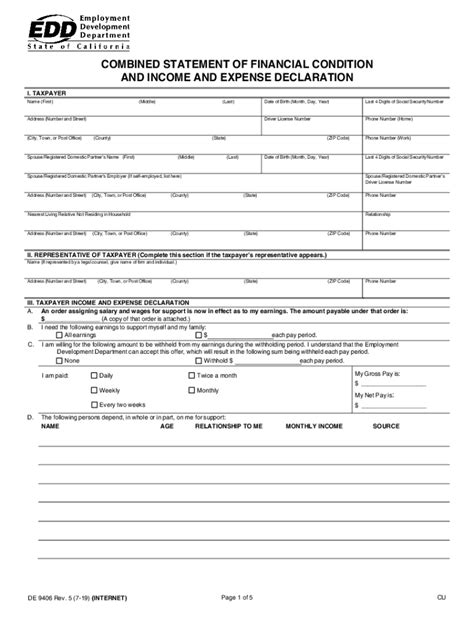 2019 2025 Form Ca De 9406 Fill Online Printable Fillable Blank Pdffiller