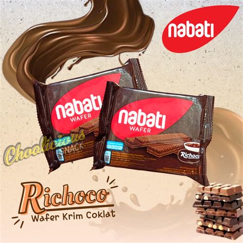 Jual NABATI Wafer Krim Cokelat Richoco 39 Gram Shopee Indonesia