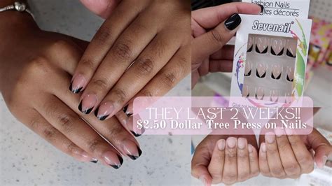 How To Make 2 50 DOLLAR TREE PRESS ON NAILS Look NATURAL LAST 2