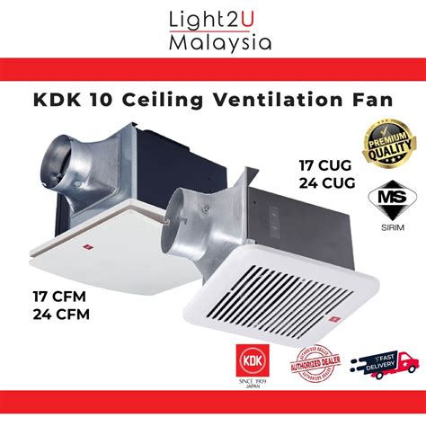 Kdk Ceiling Ventilation Fan Cug Cug Cfm Cfm Exhaust Fan