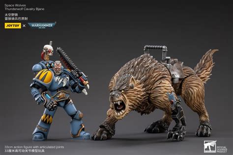 Warhammer 40k Space Wolves Thunderwolf Cavalry Bjane 118 Scale Figure