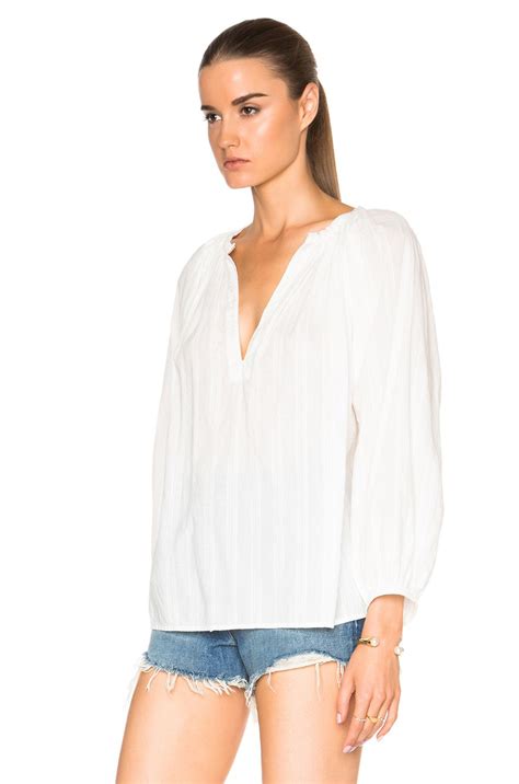 Nili Lotan Saint Tropez Top In White Fwrd Tops Saint Tropez Fashion