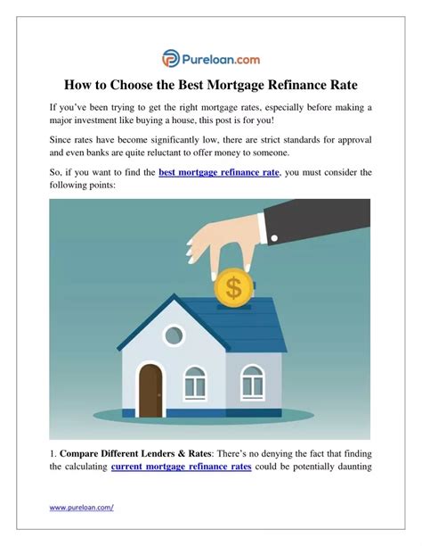 Ppt How To Choose The Best Mortgage Refinance Rate Powerpoint