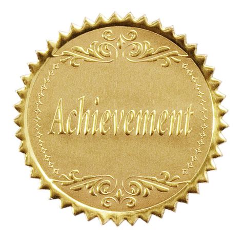 Round Gold Achievement Foil Certificate Seals 100pk Flickr