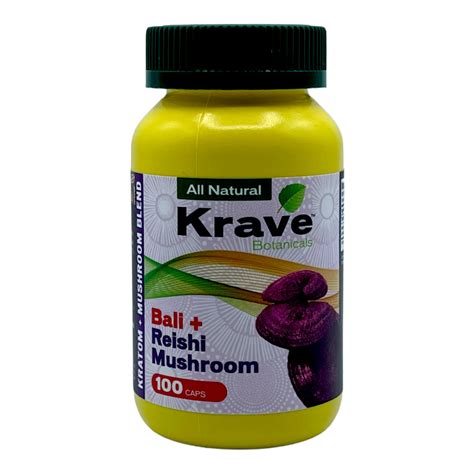 Krave Kratom Mushroom Capsules Ct Elyxr