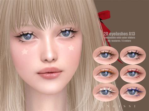 The Sims Resource 2D Eyelashes A13