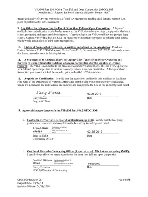 Fillable Online Fillable Online Ofoc Sop Attachment Request For