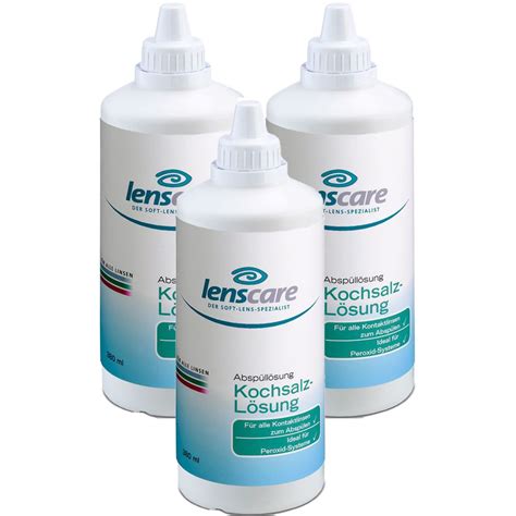 Lenscare Kochsalzlösung 3x380 ml Shop Apotheke