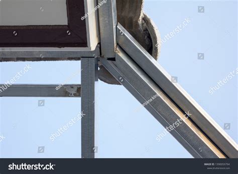 Structure Steel Roof Frame Building Construction Stock Photo 1390059794 ...