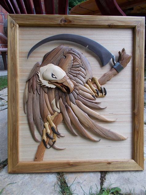 Vulture By Carkralj On Deviantart Intarsia Woodworking Woodworking