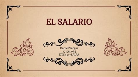 El Salario Ppt