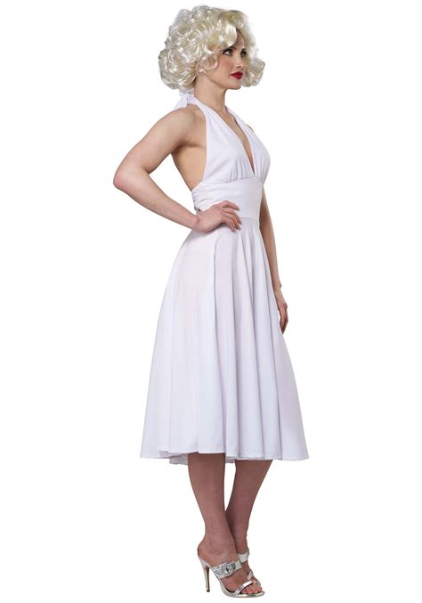 Marilyn Monroe Dress Costume Sexy White Costume Dress