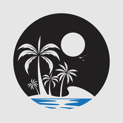 vector illustration palm tree logo 37739559 Vector Art at Vecteezy