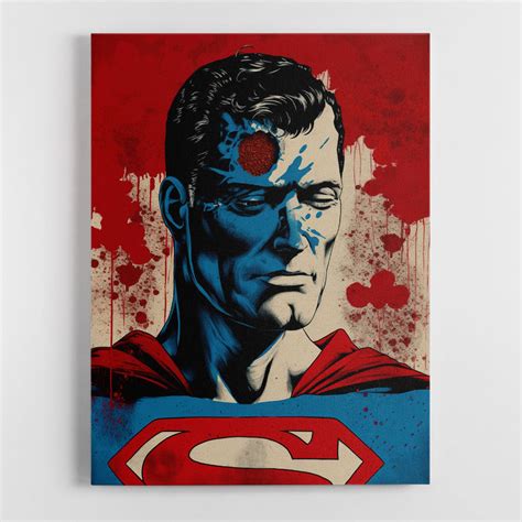 Superman Grunge Pop 1 Wall Art