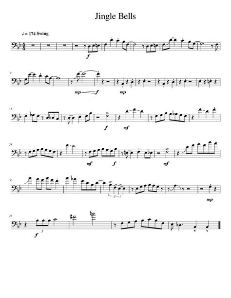 Jingle Bells Sheet Music For Trombone Download Free In Pdf Or Midi