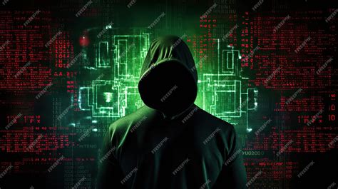 Premium AI Image | cyber security dark web hacker wallpaper background