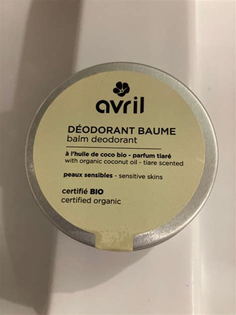 Avril D Odorant Baume L Huile De Coco Bio Parfum Tiar Inci Beauty