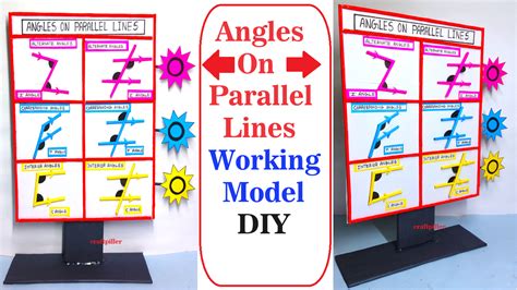 How To Make Working Model To Demonstrate Angles On Parallel Lines