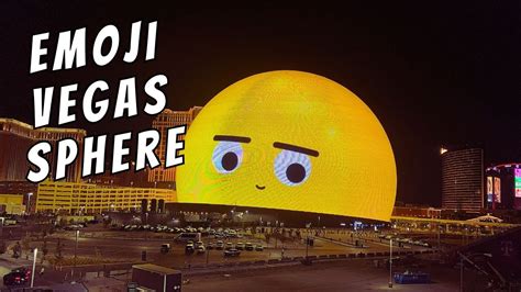 Giant Emoji Vegas Sphere At Venetian Resort Las Vegas Strip YouTube