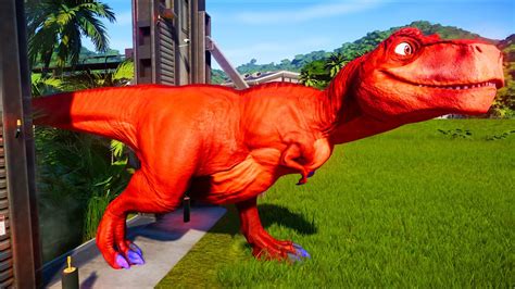 Dinosaurs Fighting Red Chomper Vs Joker Indominus Rex New Battle In Jurassic World Evolution