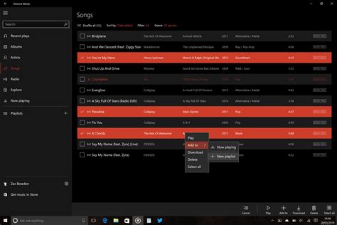 Groove Music Improvements Coming In Redstone Neowin