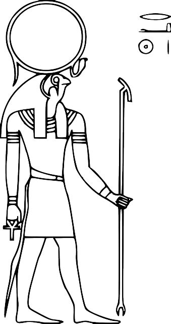 Dibujo De Horus Dios Del Antiguo Egipto Para Colorear Dibujos Pdmrea