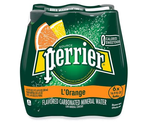 Perrier Perrier Lorange Flavored Carbonated Mineral Water Lemon