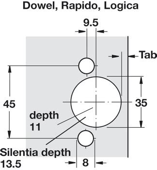 Blind Corner Concealed Hinge Salice 110 Opening Angle Overlay