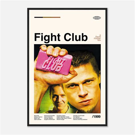 Fight Club Movie Poster Fight Club Print Wall Art Citiesbox