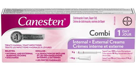 Canesten Combi 1 Day Internal Cream for Yeast Infection and External Cream, 1 Treatment - Beta ...