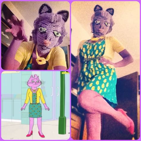 Princess Caroline costume from Bojack Horseman, crocheted mask by The ...